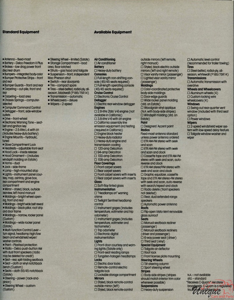 1986 Buick Buyers Guide Page 27